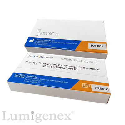 SARS-CoV-2 آنفولانزای A آنفولانزای B کیت تست سریع سواب بینی طلایی کلوئیدی CE آنفلوانزا A