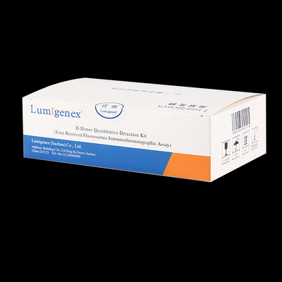 کیت تست ISO13485 POC D-Dimer خون کامل توسط فناوری TRFIA نشانگر قلبی