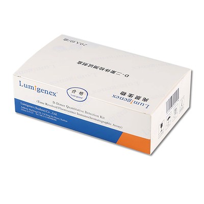 کیت تست ISO13485 POC D-Dimer خون کامل توسط فناوری TRFIA نشانگر قلبی