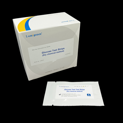 نوار تست گلوکز روش شیمیایی خشک برای Lumigenex Glucose ISO13485
