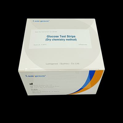 نوار تست گلوکز روش شیمیایی خشک برای Lumigenex Glucose ISO13485
