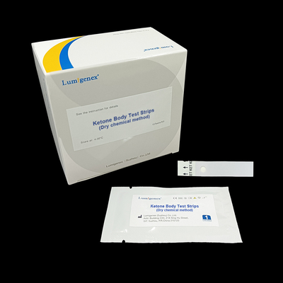نوارهای تست بدن کتون تایید شده CE POCT Reagent تشخیص کتواسیدوز دیابت