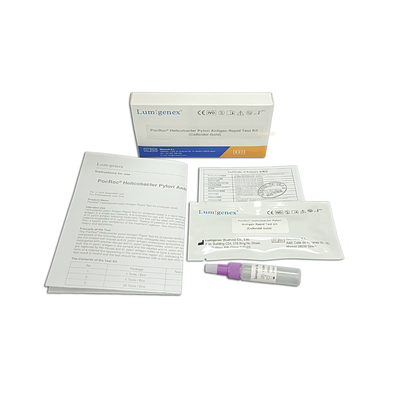 کیت تست کلوئیدی طلای H Pylori نمونه مدفوع نمونه مدفوع دارای گواهینامه CE