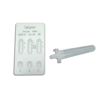 کیت تست سریع ترکیبی آنتی ژن RSV تشخیص کووید 19 آنفولانزا A آنفولانزا B با روش طلای کلوئیدی