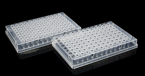 مواد مصرفی Full Skirt PCR 0.1ml UV Transparent 96 Well Plate یکبار مصرف