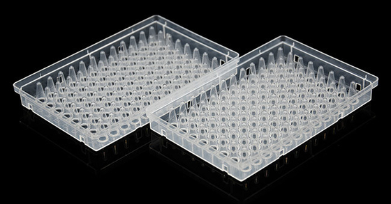 مواد مصرفی Full Skirt PCR 0.1ml UV Transparent 96 Well Plate یکبار مصرف