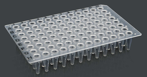 صفحه 0.2 میلی لیتری 96 چاهک، پلیت PCR غیر لبه دار درجه پزشکی