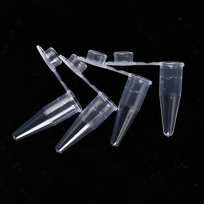 مواد مصرفی شفاف PCR 0.6 میلی لیتر PCR تک لوله با درپوش تخت