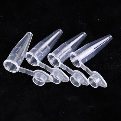 مواد مصرفی شفاف PCR 0.6 میلی لیتر PCR تک لوله با درپوش تخت