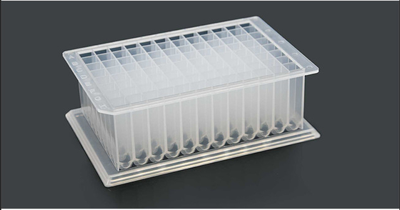 مواد مصرفی U Bottom PCR 2.2ml 96 Deep Well Plate with Skirt Edge