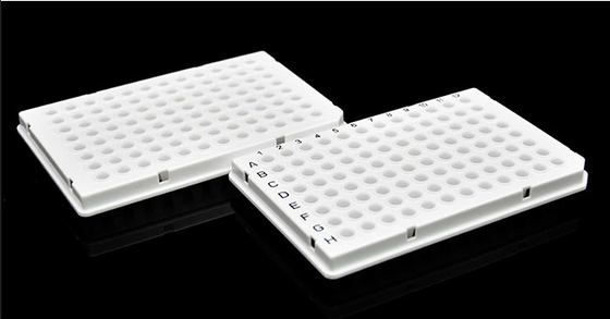 مواد مصرفی PCR سفید 0.1 میلی لیتر پلیت PCR 96 Well Half Skirted