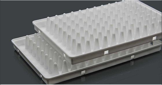 مواد مصرفی PCR سفید 0.1 میلی لیتر پلیت PCR 96 Well Half Skirted