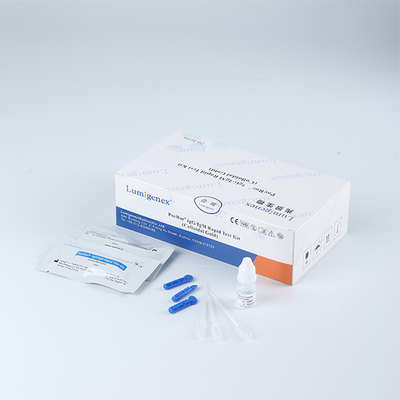 10 میکرولیتر کیت تشخیص آنتی بادی خون نوک انگشت، کیت تست سریع CE IgM IgG