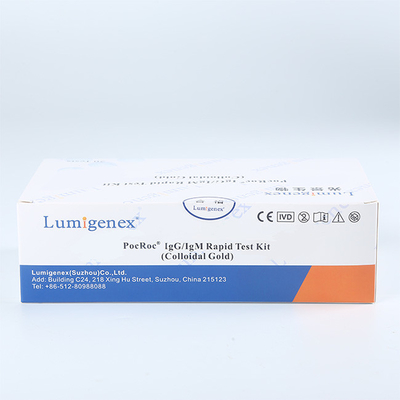 10 میکرولیتر کیت تشخیص آنتی بادی خون نوک انگشت، کیت تست سریع CE IgM IgG
