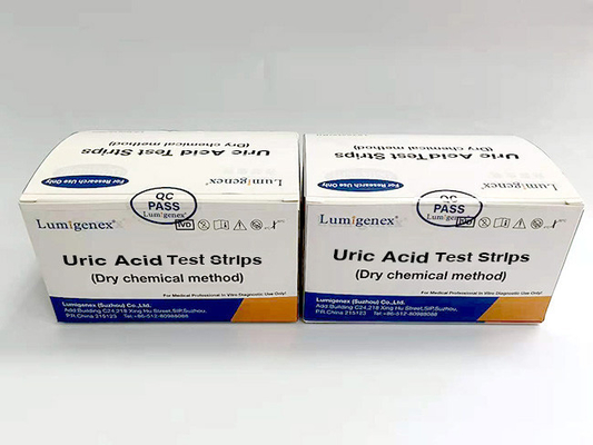 نوارهای تست اسید اوریک مورد تایید ISO13485 Dry Chemistry 4 دقیقه