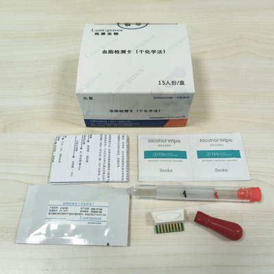 نوارهای تست پنل لیپید HDL 2 دقیقه ای با روش شیمیایی خشک