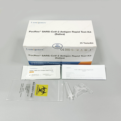 کیت تست سریع آنتی ژن بزاق تشخیصی پزشکی 25 قطعه برای SARS-CoV-2