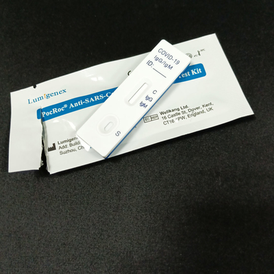 10 میکرولیتر کیت تشخیص آنتی بادی خون نوک انگشت، کیت تست سریع CE IgM IgG